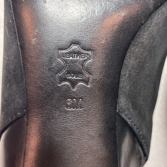 Tory Burch Black patent leather and suede kitten heels size 6 - Picture 8 of 8